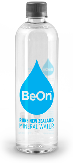 Bottle of BeOn pure new zealand still mineral water